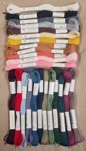 DMC Eco Vita Wooden Thread Box & 24 Eco Vita Threads