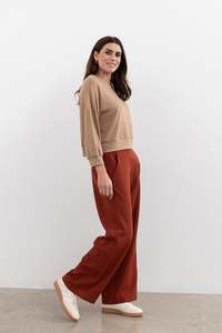 Moss Winter 23: Moss Tate Pant - fired brick