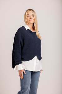 Moss Sale: Hudson Knit Navy