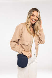 Moss Sale: Zip line Bomber Taupe