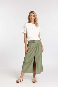 Mossy Rouched Tee - white