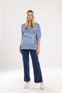 Summer Indent Mi Moso 1: Cillia Jean Blue wash