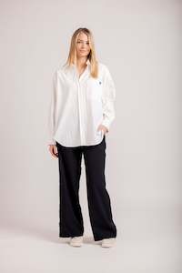 Moss Winter 23: Maxwell Shirt White