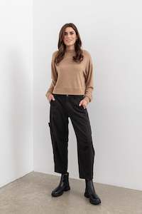 Moss Winter 26 Indent: Moss Lexie  pant charcoal
