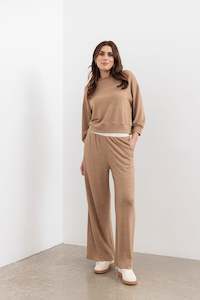 Moss Winter 26 Indent: Shelby Lounge pant - Forest Clay