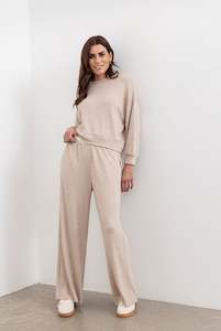 Moss Winter 26 Indent: Shelby Lounge pant - Oat