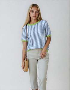 Mimoso Aw23: Blue Stripe knit
