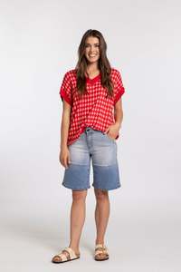 Mi Moso Ss26: Double Denim shorts