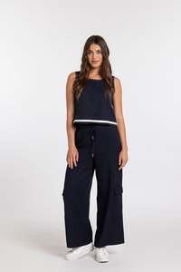 Mi Moso Ss26: Dahlia Pant - Navy