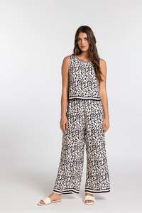 Mi Moso Ss26: Santorini Pant - Riveria print