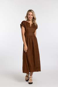 Moss Ss26: Prudence Dress - Chocolate