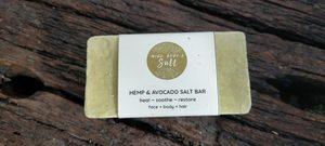 Products: Hemp & Avocado Salt Bar