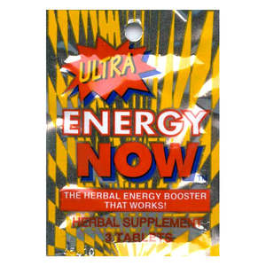 Energizers: Ultra Energy Now (3 pills) The Herbal Energy Booster That Works