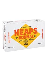 Heaps Normal Half Day Hazy Non Alcoholic Beer 375ml (24 cans) - Mineral