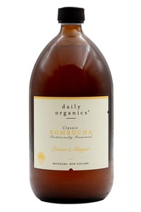 Daily Organics Kombucha - Lemon & Ginger (6x1000ml) - Mineral