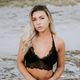 Eyelash Lace Softcup Halter Bralette - minicami