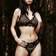 Indo Print Silk Softcup Bralette - minicami