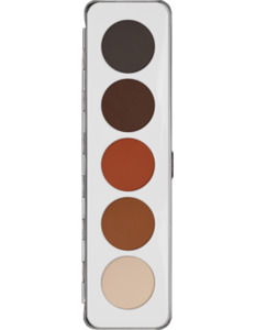 Eyeshadows: Kryolan Custom Eye Shadow 5 Colour Palette