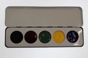 Kryolan Body Illustration Make-up 5 Colour Palette