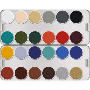 Creams: Kryolan Supracolor Palette 24 Colours