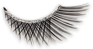 Kryolan Criss-cross flared sparkle eyelashes