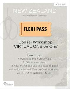 Gift: Bonsai Workshop 'VIRTUAL One on One'