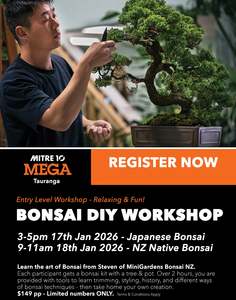 Bonsai Workshops: Beginners Bonsai Workshop | 17&18th Jan 2026