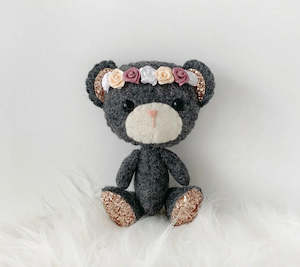 Mini Bear in Dark Marle Grey