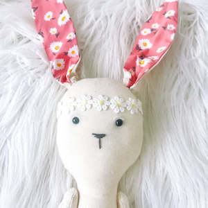 Sale: Floppy Bunny in Pink Daisies