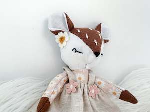 Linen Mini: Mini Linen Fawn in Brown