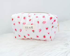 Frontpage: Strawberry Quilted Everything Pouch