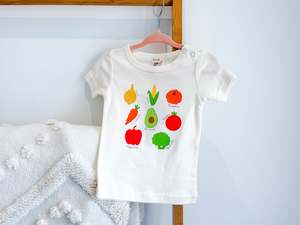 Organic Cotton Baby T-shirt – Veggie Garden