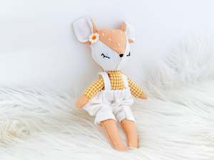 Linen Mini: Honey & Cream Linen Fawn