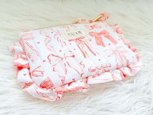 You: Cherry Bow Ruffle Pouch