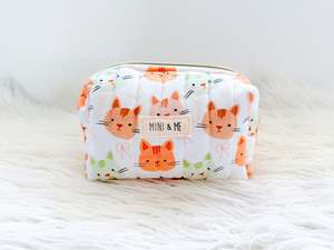 Meow Meadow Quilted Everything Pouch – Mini & Me Original Print