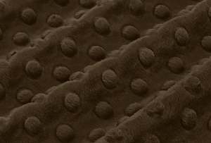 Shannon Cuddle Minky - Brown Dimple Dot - Minkylicious