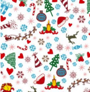 Products: Christmas Printed PUL fabric - polyurethane laminate - Minkylicious