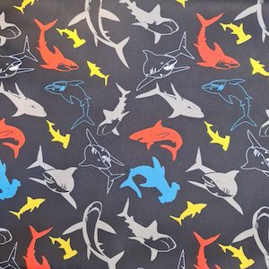 Printed PUL - Sharks Minkylicious