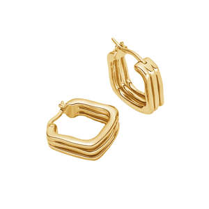 Jewellery: Minnie Hoop - Gold Vermeil