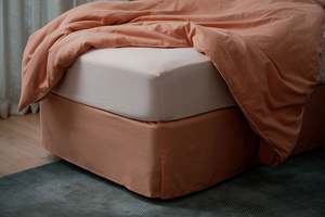 Sleep Deep Linen Cotton Bedding: Valance - Terra