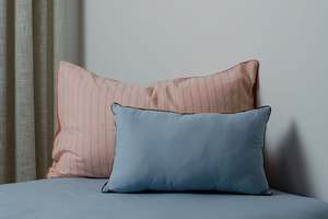 Sleep Deep Linen Cotton Bedding: Cushion - Cloud