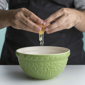 Bakeware: Hedgehog 'In the Forest'/Green Mixing Bowl - 1.1 litres