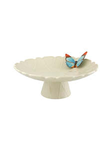 Bordallo Pinheiro: Bordallo Pinheiro Cloudy Butterflies Cakestand