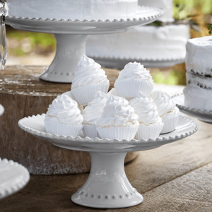 Costa Nova: Pearl Cake Stand 28cm/White