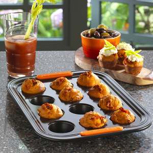 Mini-Muffin Tray/12 Cup/Non-Stick Coated Carbon Steel