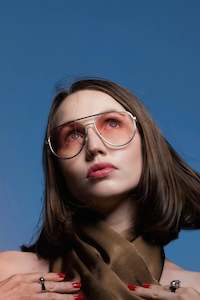 Di Lusso/ Silver Sunglasses