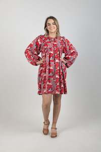 Helga May 1: Ivy Avec Dress Red Monstera