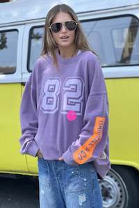 New Long Vintage Sweat Washed Mauve