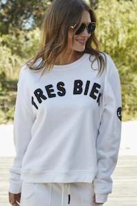 Hoodies Crews: Frenchie Sweat Winter White