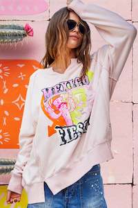 Hoodies Crews: Mexican Fiesta Sweat Vintage Pink